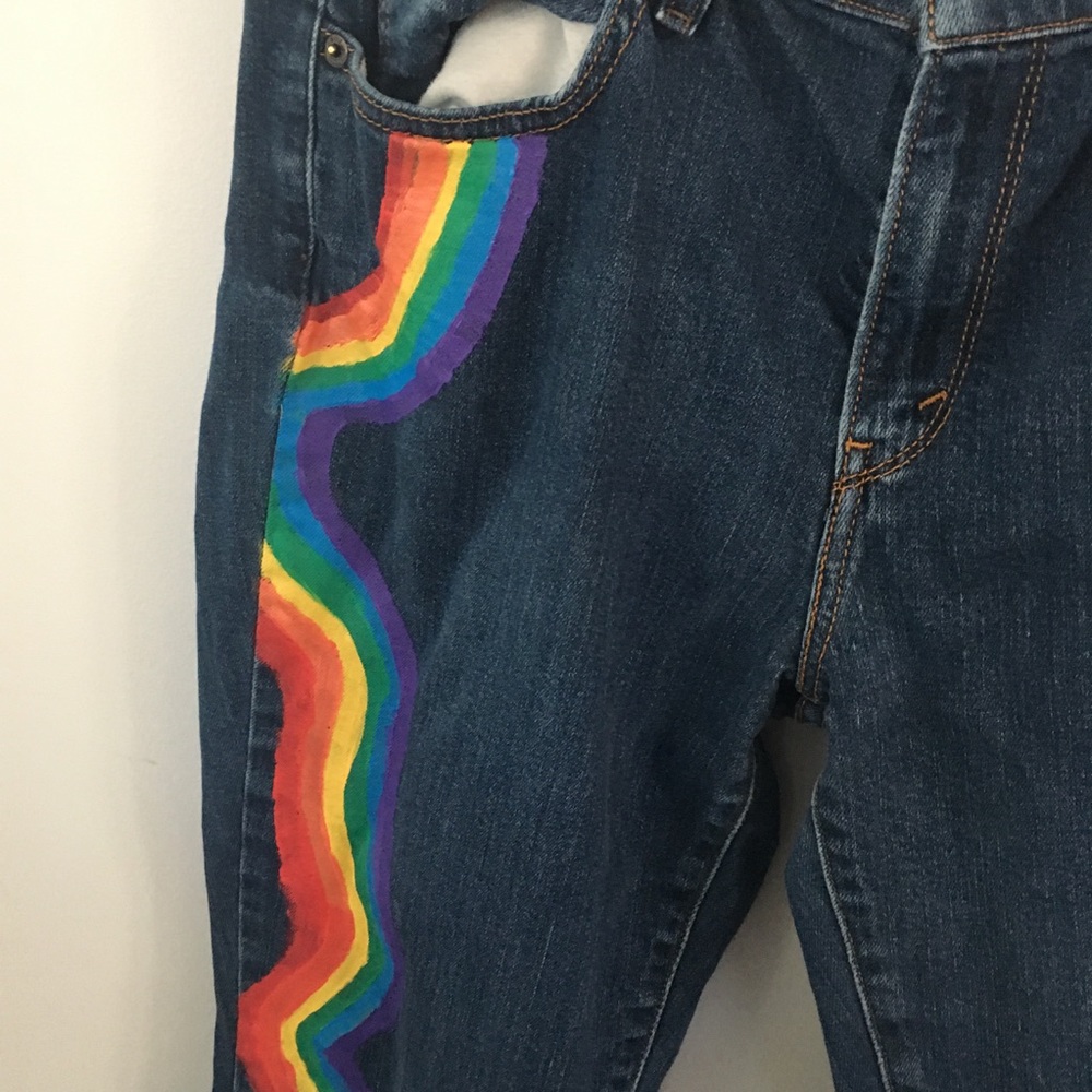 Abba Rainbow Jeans 💖HP!💖 - Picture 3 of 5